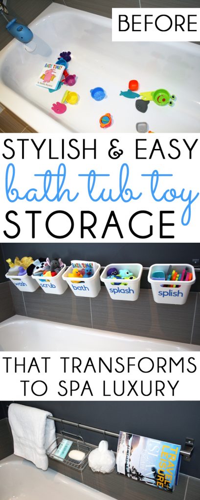 diy bathtub toy storage