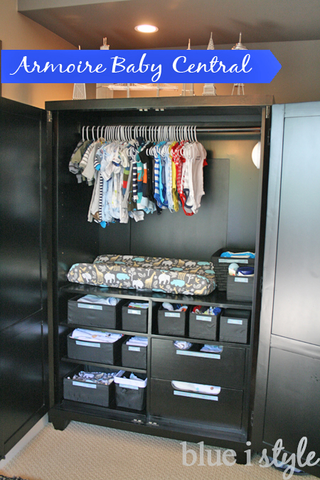 armoire baby changing station and closet