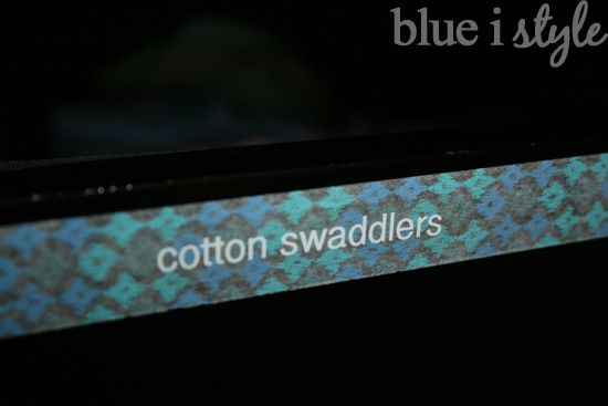 washi tape labels on drawers