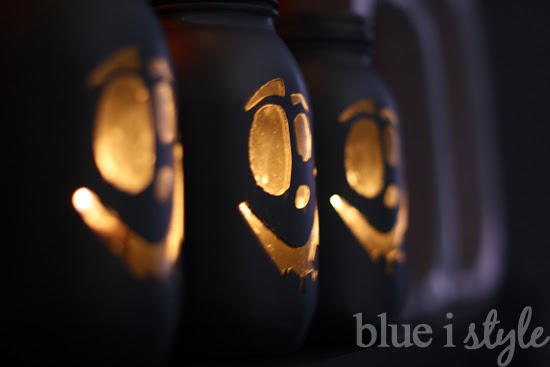 Mason Jar Jack O'Lanterns