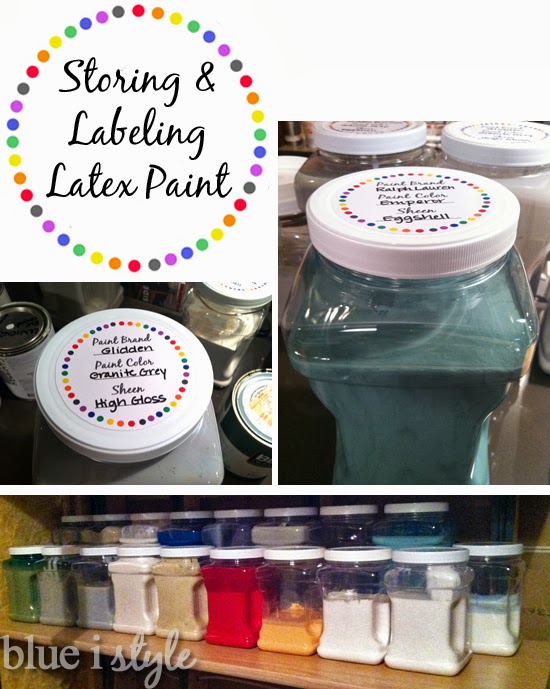 organizing with style} Project Paint Storage and a Free Printable
