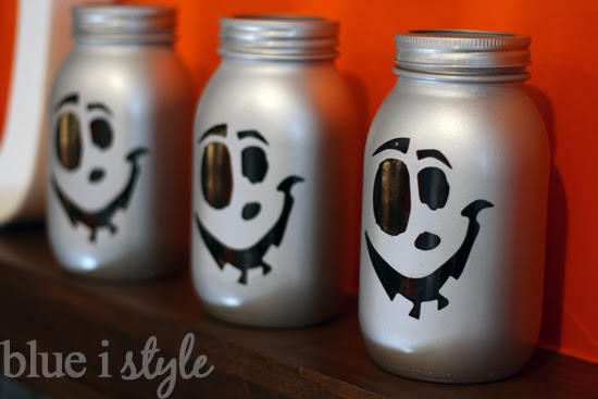 Mason Jar Jack O'Lantern