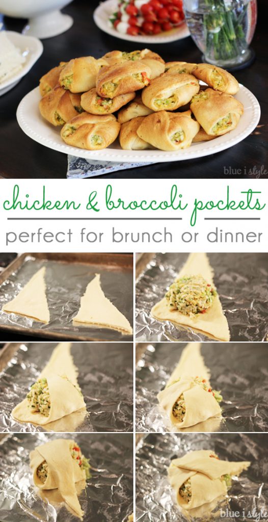 Chicken and Broccoli Pockets party food potluck brunch