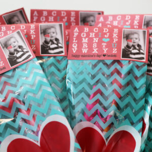 Printable Valentine's Gift Bag Toppers I Heart U