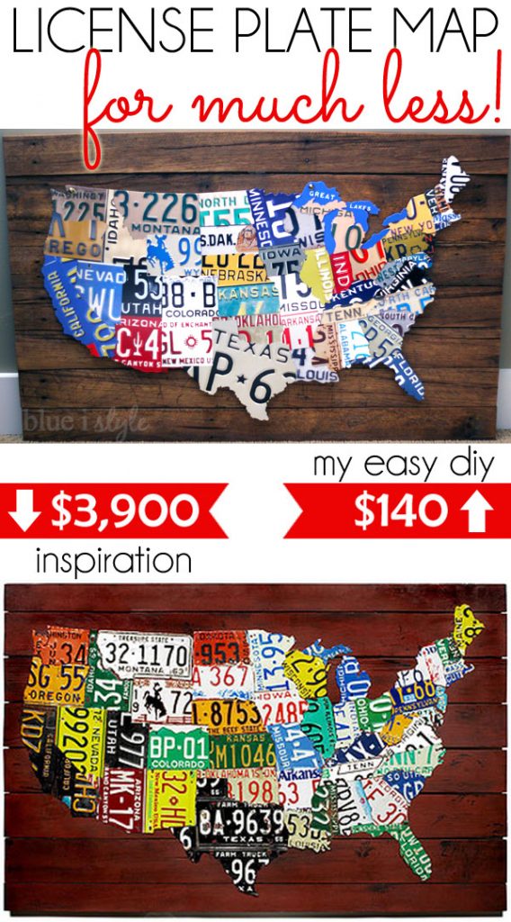 License Plate Map for Much Less