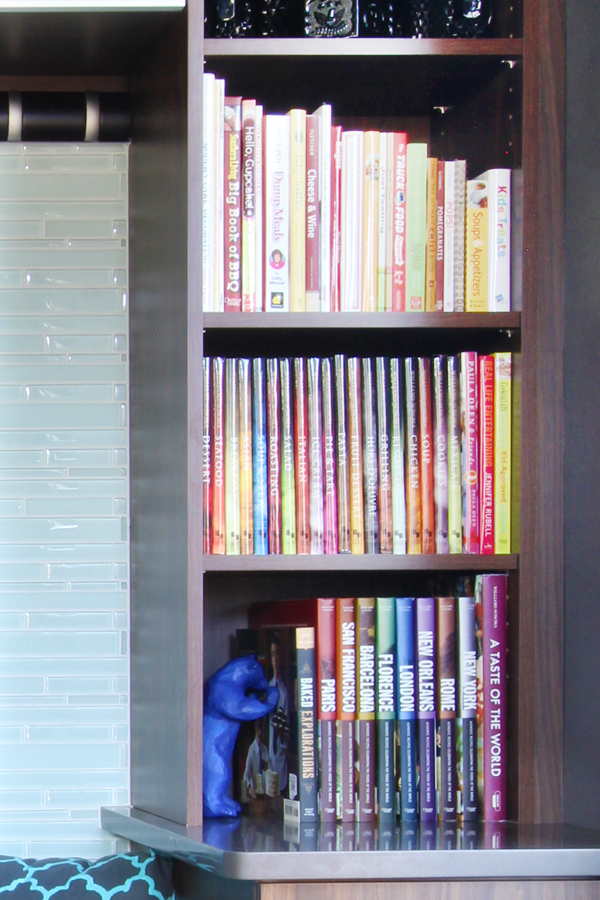 Cookbook shelves