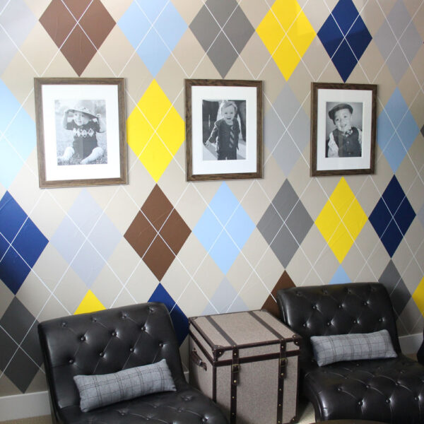 Paint an Argyle Feature Wall