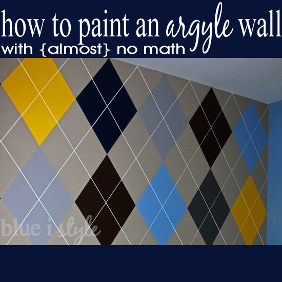 How to Paint an Argyle Wall
