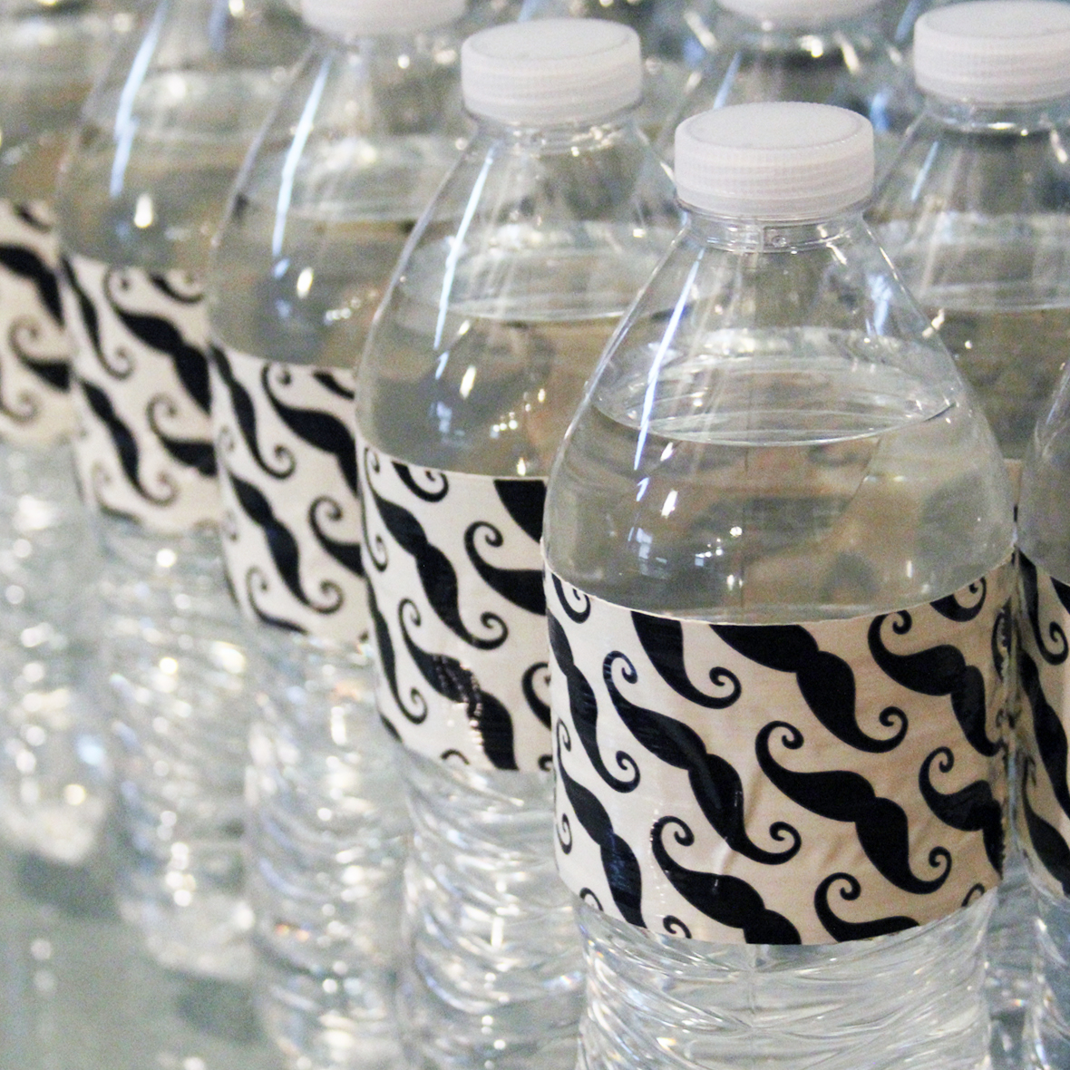 Duct Tape Bottle Wrappers Blue i Style