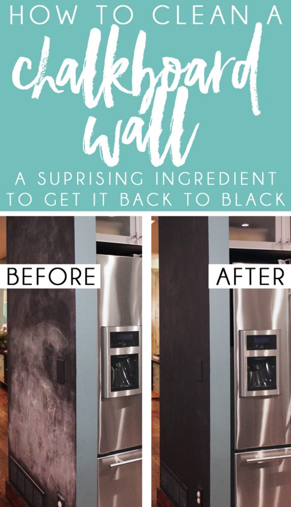 How to clean a chalkboard wall