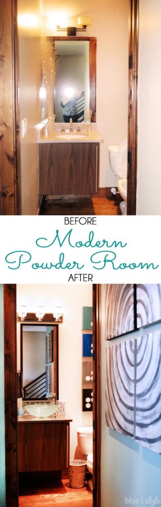 Modern Powder Room Makeover