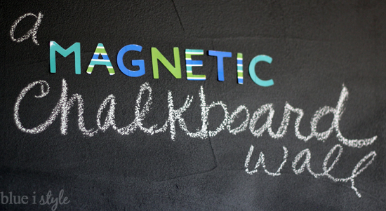 How to Make a DIY Chalkboard Wall (that's magnetic too!) - Jac of