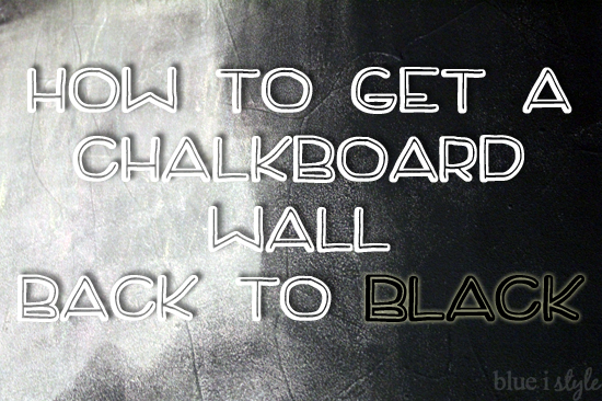 How to Clean a Chalkboard Wall