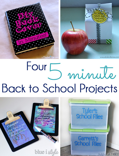 Five Minute back to school projects