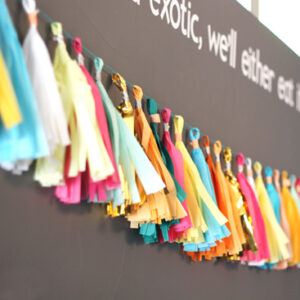 Tissue Paper Tassel Garland Square