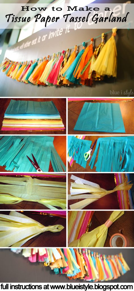 How to Make a Tissue Paper Garland