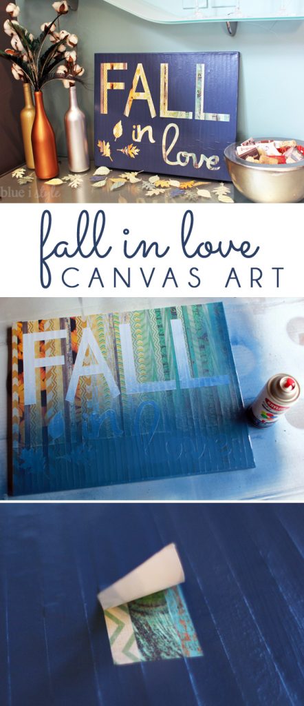 Fall in Love Canvas Art for Autumn