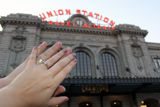 Wedding Ring Selfie Tradition Denver Union Station