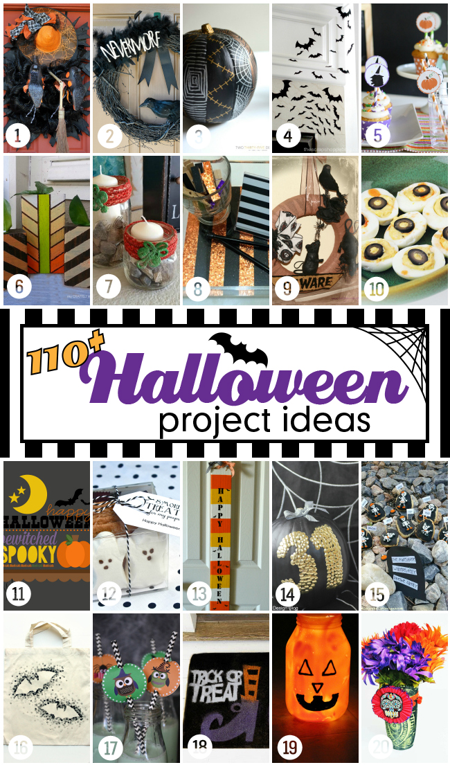 110 Halloween projects & ideas! #halloweenprojects #halloween