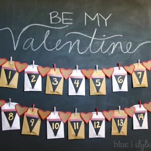 Valentines Countdown Banner for Kids