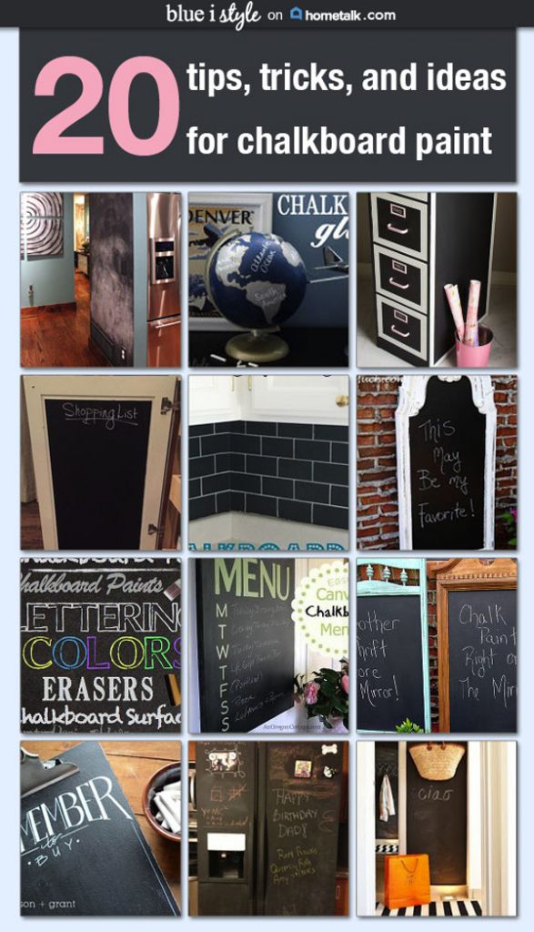 diy with style} Tips & Tricks for Using Chalkboard Paint + A Few Uses You  Probably Haven't Thought Of - Blue i Style