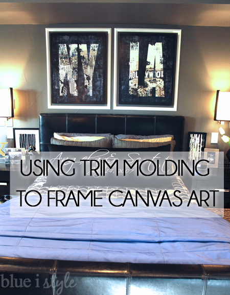 Frame Canvas Art with Trim Molding