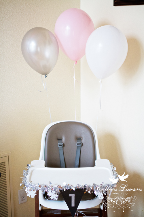 decorate high chair for smash cake