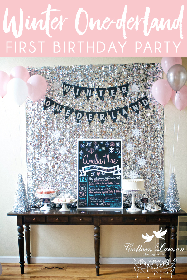 A Winter Onederland First Birthday Party Blue i Style
