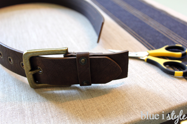 DIY organizer for boys using leather belt
