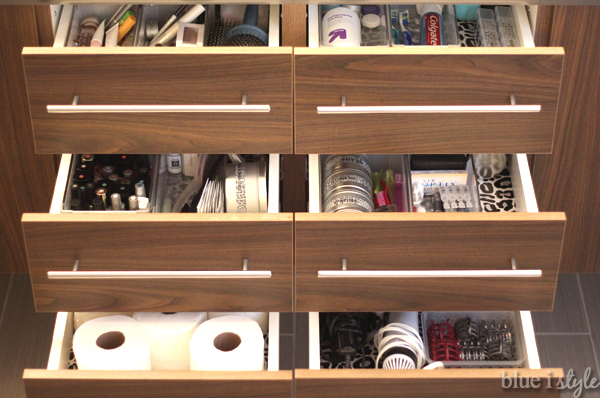 Bathroom Drawer Organization 