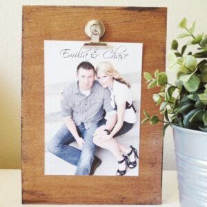 Reclaimed Wood Photo Clipboard