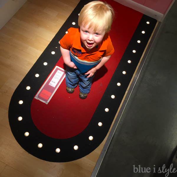 Lighted Rug for Under Stair Playroom