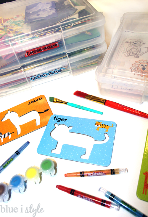 Organising and storing children's artwork-Blog