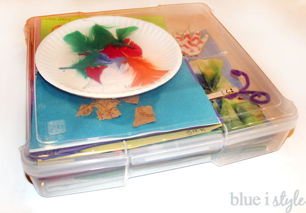 Organizing & Storing Kids' Artwork - Blue i Style