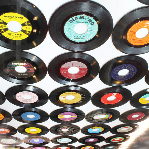 Backward cylinder Perth Blackborough How to Cover a Wall in Vinyl Records - Damage Free! - Blue i Style