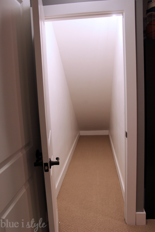 under stairs closet playroom