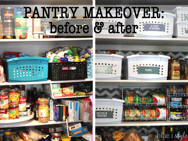 Pantry Organization Before and After