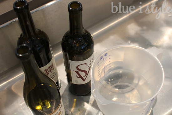 How to remove labels from wine bottles