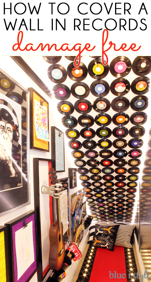 How to hang a record feature wall