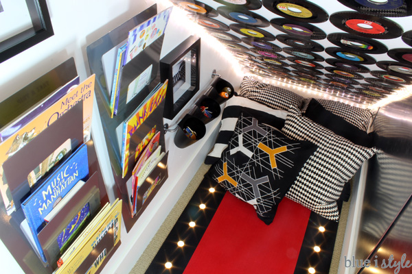 Rock & Roll themed under stair playroom - complete source list