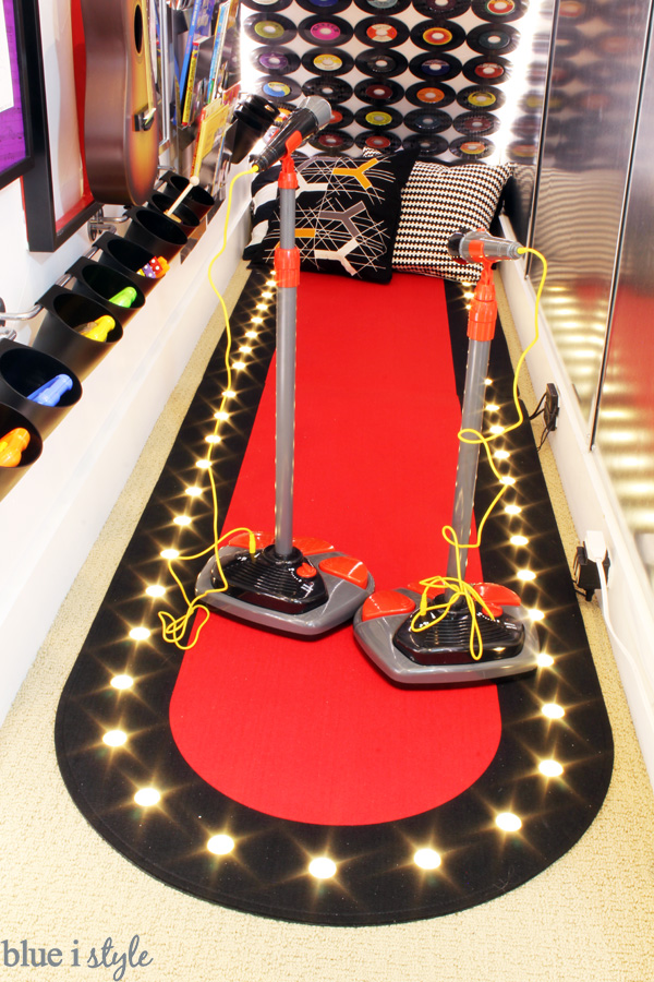 Rock & Roll Under Stairs Playroom for budding rock stars!