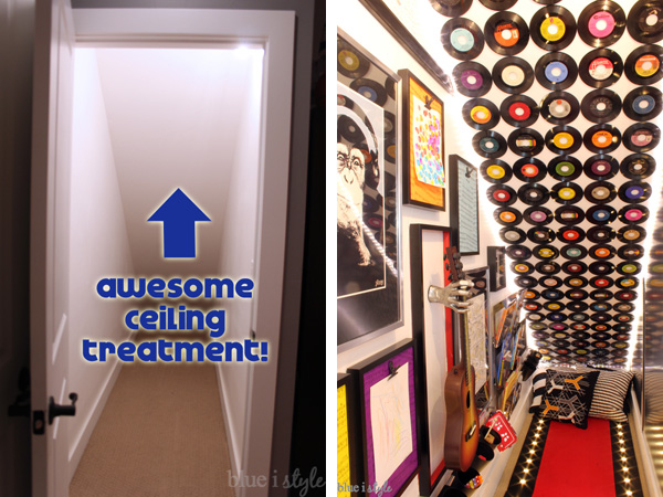 Rock & Roll themed under stair playroom - complete source list