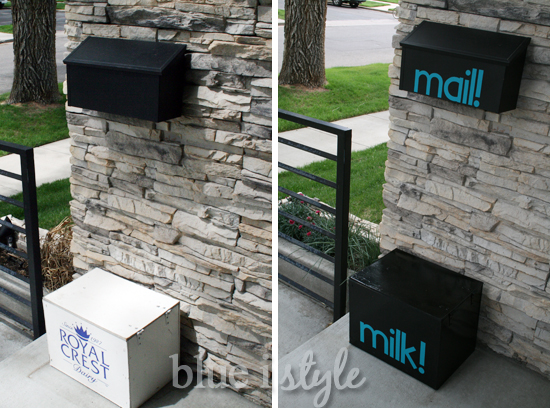 Mailbox and Milkbox Makeovers