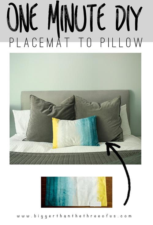 placement to pillow cover