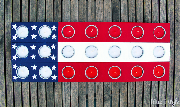 Stars and stripes patriotic 4th of July Centerpiece