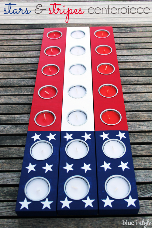 4th of July Stars and Stripes American Flag Patriotic Centerpiece Decor