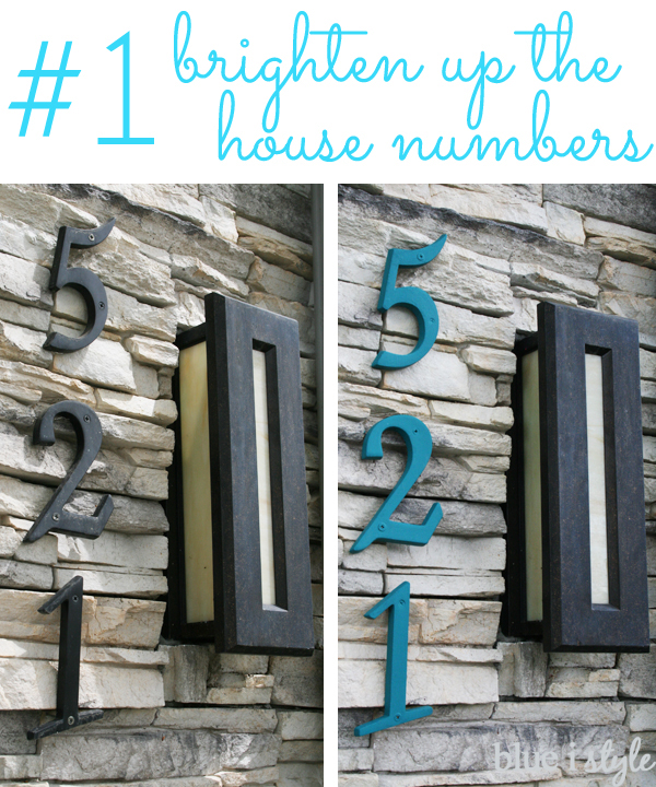Painted house numbers