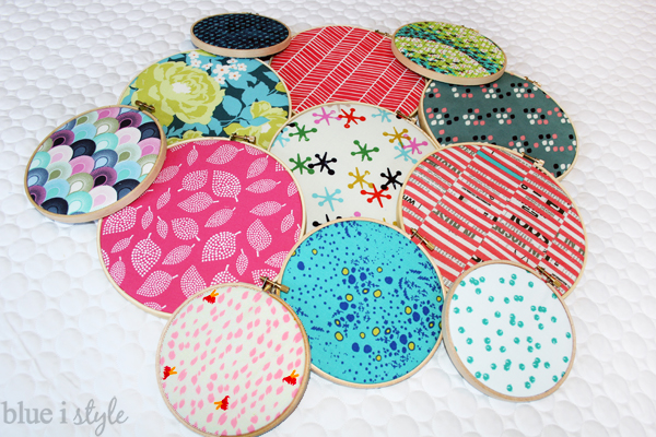Fabric Filled Embroidery Hoops