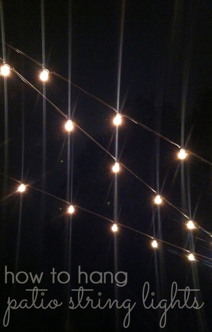 How to Hang Patio String Lights