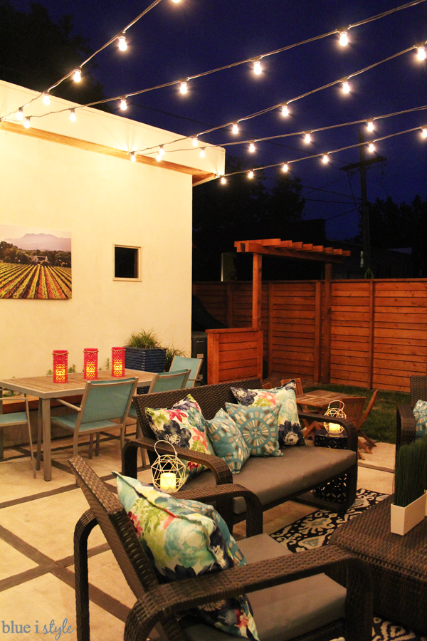 How to install commercial grade patio string lights with guidewires